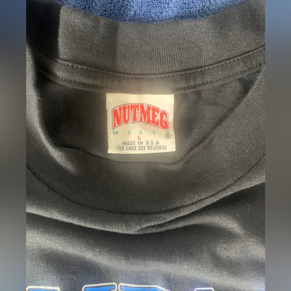 NUTMEG MILLS tampa bay lightning shirt vintage nutmeg mills NHL 1992 Size L - Picture 3 of 6